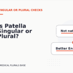 Is Patella Singular or Plural?