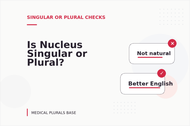 Is Nucleus Singular or Plural? Is Nucleus Singular or Plural?