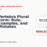 Vertebra Plural Form: Rule, Examples, and Mistakes