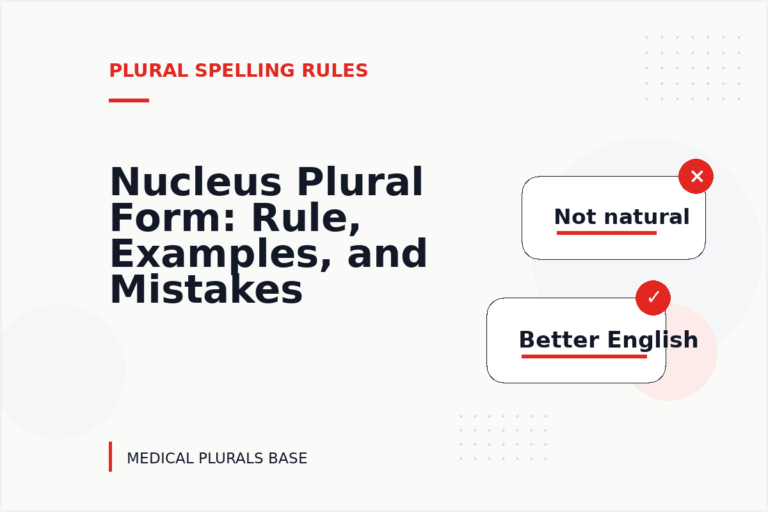 Nucleus Plural Form: Rule, Examples, and Mistakes Nucleus Plural Form: Rule, Examples, and Mistakes