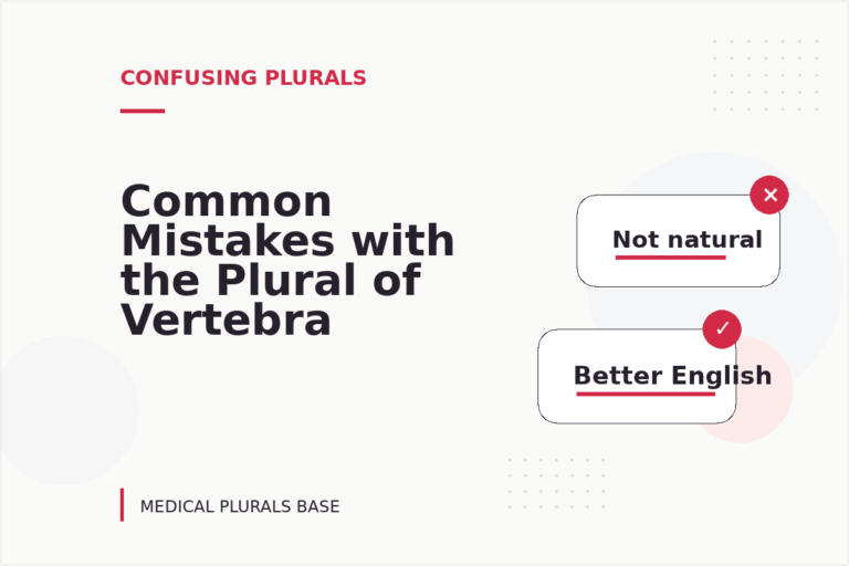 Common Mistakes with the Plural of Vertebra Common Mistakes with the Plural of Vertebra