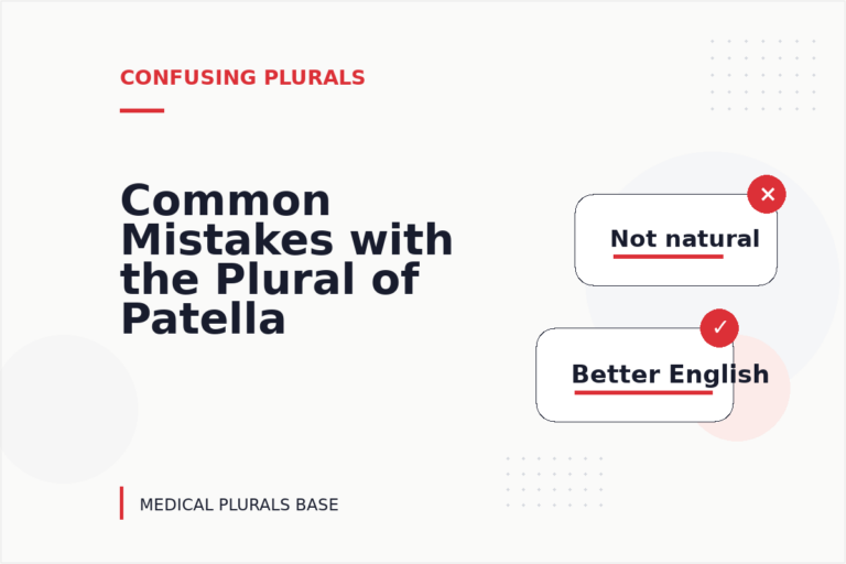 Common Mistakes with the Plural of Patella Common Mistakes with the Plural of Patella