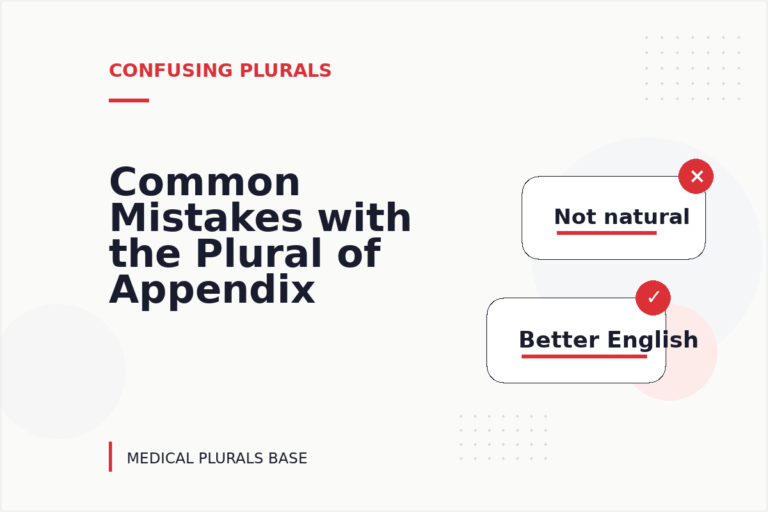 Common Mistakes with the Plural of Appendix Common Mistakes with the Plural of Appendix