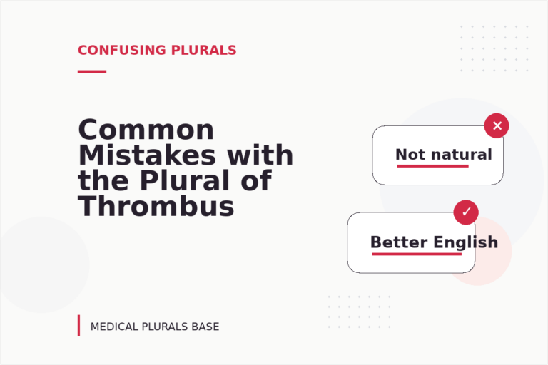 Common Mistakes with the Plural of Thrombus Common Mistakes with the Plural of Thrombus