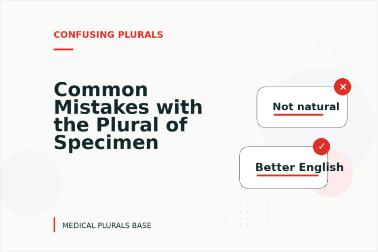 Common Mistakes with the Plural of Specimen Common Mistakes with the Plural of Specimen