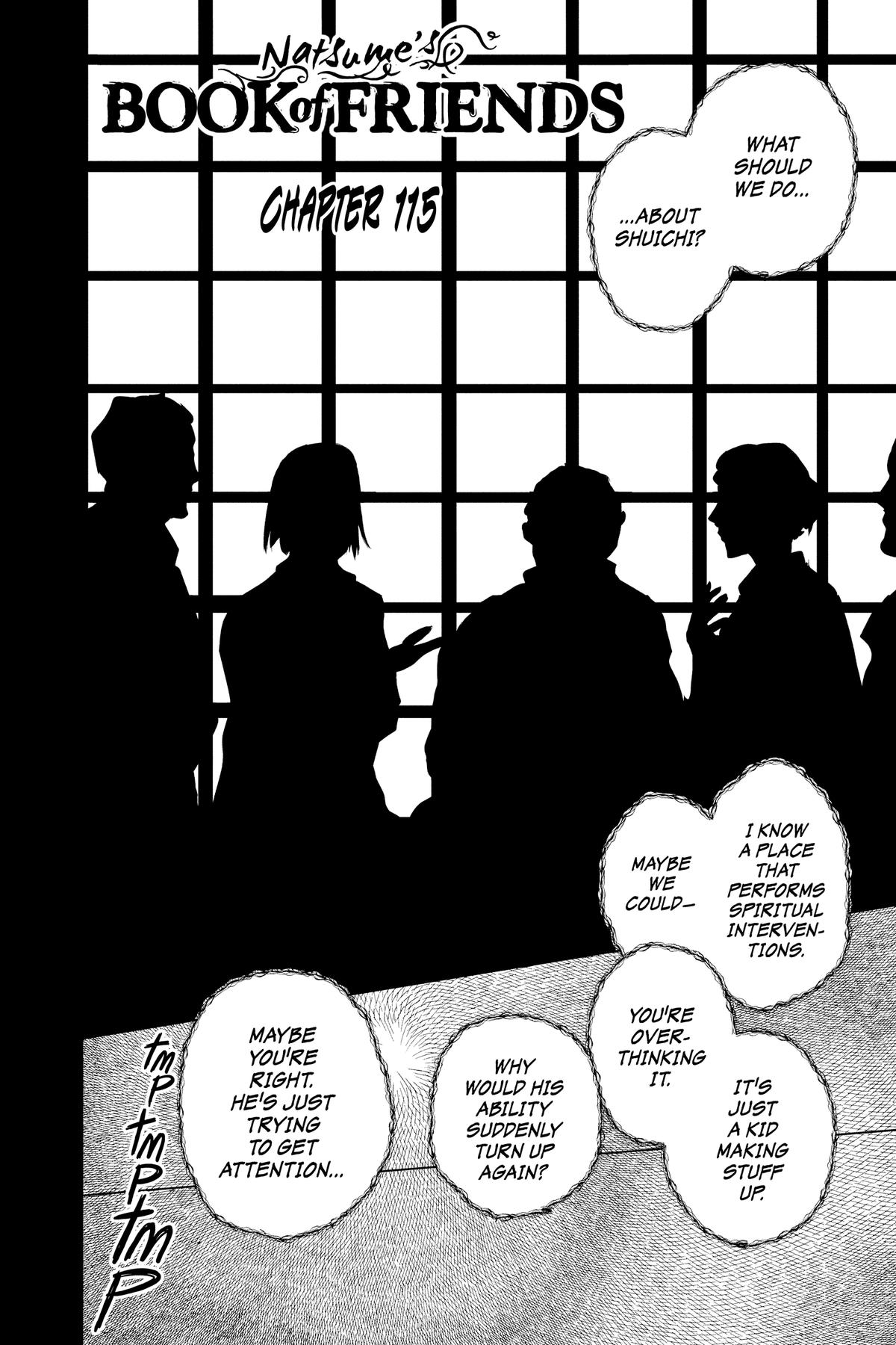 Natsume Yuujinchou Chapter 115 Page 2